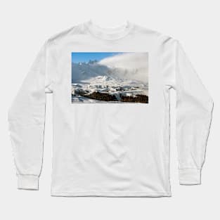 Courchevel 3 Valleys French Alps France Long Sleeve T-Shirt